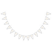 Elegant Gold Wedding Monogram Wimpelkette (Alle)