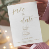 Elegant Gold Wedding Save the Date