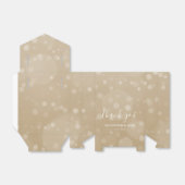 Elegant Gold Wedding Sparkle Glitzer Bokeh Geschenkschachtel (Ungefaltet)