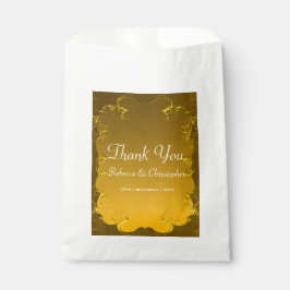 Elegant Gold Wedding Vielen Dank Geschenktütchen