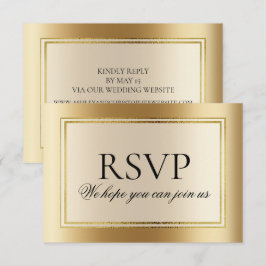 Elegant Gold Wedding Website UAWG Einladung