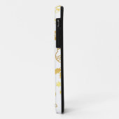 Elegant Gold Weihnachts Print iPhone Case (Hinten/Links)