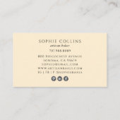 Elegant Gold Whisk Baker Bakery Chef Caterer Visitenkarte (Rückseite)