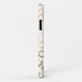 Elegant Gold White Leopard Cheetah Animal Print Case-Mate iPhone Hülle (Hinten/Rechts)