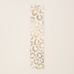 Elegant Gold White Leopard Cheetah Animal Print Schal<br><div class="desc">Dieses elegante und schicke Tierbild eignet sich perfekt für die stilvolle und trendige Mode. Es verfügt über ein handgezeichnet Imitat bedruckt Goldfolien Gepard-Leopardenmuster auf einem einfachen weißen Hintergrund. Die durch Anklicken der Optionen geändert werden können. Es ist ein luxuriöses und stilvolles Safari-Design. ***WICHTIGE HINWEIS FÜR DESIGN: Für individuelle Designanfragen, wie...</div>