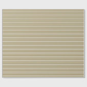 Elegant gold white thin stripes pattern modern geschenkpapier (Flach)