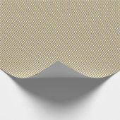 Elegant gold white thin stripes pattern modern geschenkpapier (Ecke)