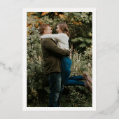 Elegant Gold Wreath Monogram Wedding Einladung (Rückseite)