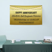 Elegant Golden 50. Hochzeitstag Banner (Messeveranstaltung)