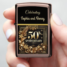 Elegant Golden 50 th Celebration Design G