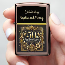 Elegant Golden 50 th Celebration Design G