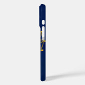 Elegant Golden A Letter Monogram Case-Mate iPhone Hülle (Rückseite / Links)