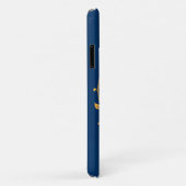 Elegant Golden B Letter Monogram Case-Mate iPhone Hülle (Hinten/Rechts)