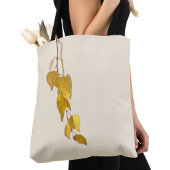 Elegant Golden Birch Leaves Christmas Gift Tasche