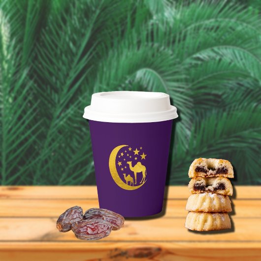 Elegant Golden Camel Pappbecher