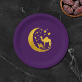 Elegant Golden Camel Pappteller