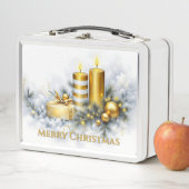 Elegant Golden Christmas Decoration Metall Brotdose (Beispiel)