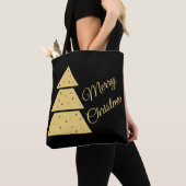 Elegant Golden Christmas Tree Tote Bag Tasche (Von Nahem)