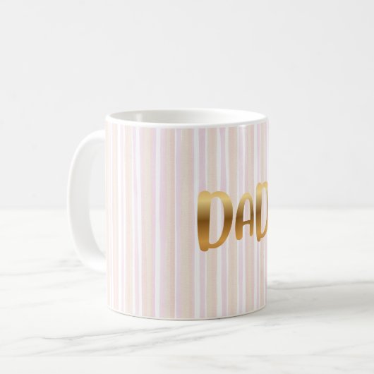Elegant Golden DAD Mug  Kaffeetasse (Vorderseite Links)