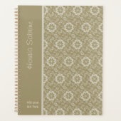 Elegant Golden Floral Ornamental Vintage Planer (Vorderseite)