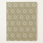 Elegant Golden Floral Ornamental Vintage Planer (Rückseite)