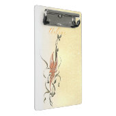 Elegant Golden Floral Vine mini clipboard  Klemmbrett (Schrägansicht)