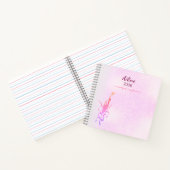 Elegant Golden Floral Vine spiral notebook  Notizblock (Innenseite)