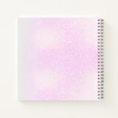 Elegant Golden Floral Vine spiral notebook  Notizblock (Rückseite)