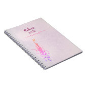 Elegant Golden Floral Vine spiral notebook  Notizblock (Rechte Seite)