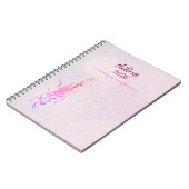 Elegant Golden Floral Vine spiral notebook  Notizblock (Linke Seite)
