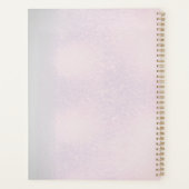 Elegant Golden Floral Vine spiral planner  Planer (Rückseite)