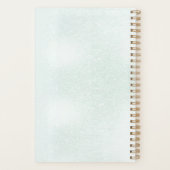 Elegant Golden Floral Vine Spiral planner Planer (Rückseite)