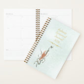 Elegant Golden Floral Vine Spiral planner Planer (Anzeige)