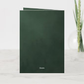 Elegant Golden Four Leaf Clover St. Patricks Day Karte (Rückseite)