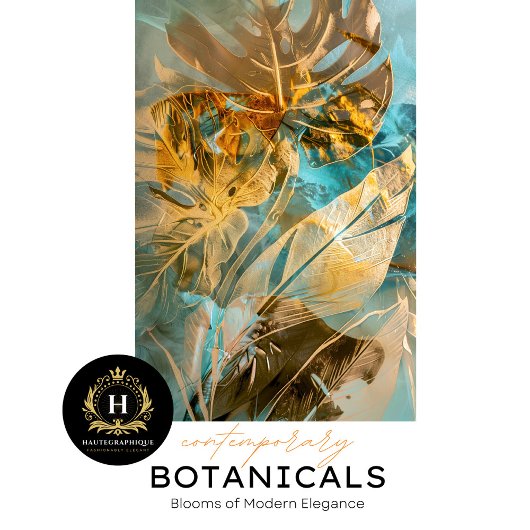 Elegant Golden Leaf Botanisch Seidenpapier