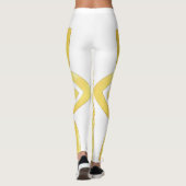 Elegant Golden Ornamental Pattern Design Leggings (Rückseite)