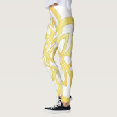 Elegant Golden Ornamental Pattern Design Leggings (Links)