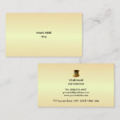 Elegant Golden Shades Visitenkarte (Vorne/Hinten)