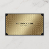Elegant golden und schwarz visitenkarte (Vorderseite)