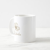 Elegant Golden Wattle Floral Australia Day 2026 Kaffeetasse (Vorderseite Links)