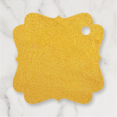 Elegant golden & weiß Danke für Ihre Hochzeit Geschenkanhänger (Rückseite)