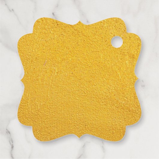 Elegant golden & weiß Danke für Ihre Hochzeit Geschenkanhänger (Rückseite)