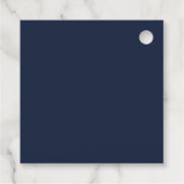 ELEGANT GOLDNAVY UNDERWASSERFANG MONOGRAM WEDD GESCHENKANHÄNGER (Rückseite)