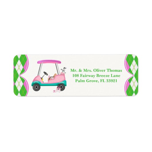 Elegant Golf Cart Ready For Baby Shower (Vorne)