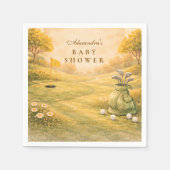 Elegant Golf Club Baby Shower Serviette (Vorderseite)