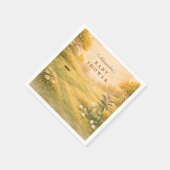 Elegant Golf Club Baby Shower Serviette (Ecke)