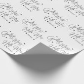 Elegant Goodbye Miss Hello Mrs. Brautparty Geschenkpapier (Ecke)