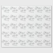 Elegant Goodbye Miss Hello Mrs. Brautparty Geschenkpapier (Flach)