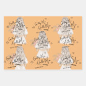 Elegant Goodbye Miss Hello Mrs. Brautparty Geschenkpapier Set (Vorderseite 3)