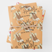 Elegant Goodbye Miss Hello Mrs. Brautparty Geschenkpapier Set (Beispiel)